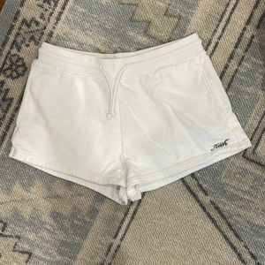 EUC KITH WOMEN ERIKA SCRIPT SHORTS WHITE MEDIUM